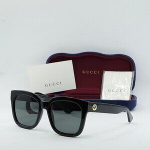 Gucci GG1338S 001 Square Sunglasses - Black\ Smoke